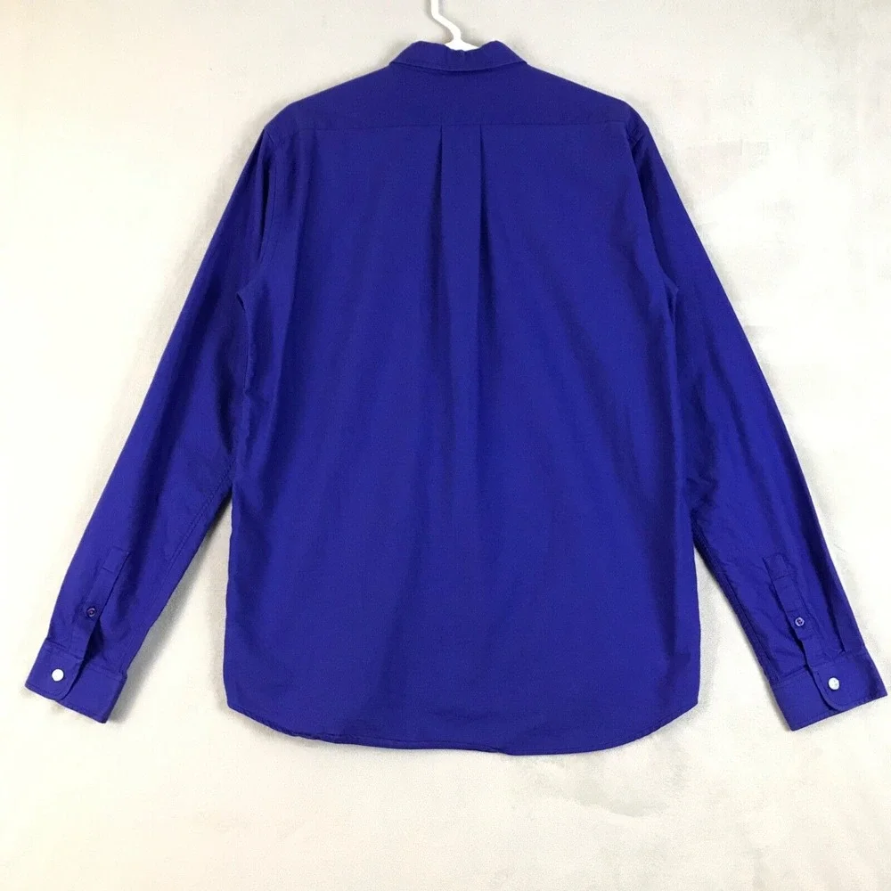 Libertine-Libertine‎ Shirt Mens Size M Blue Button Up Hunter 1004 Panama Preppy